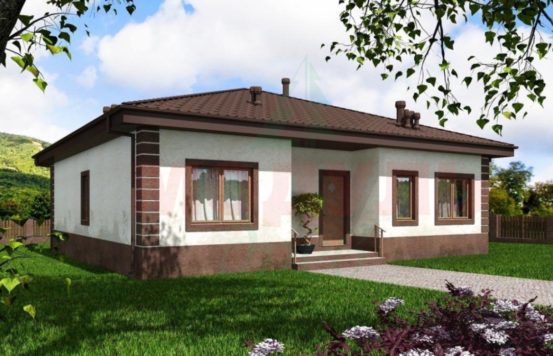 Проект дома из бревна 176 м²