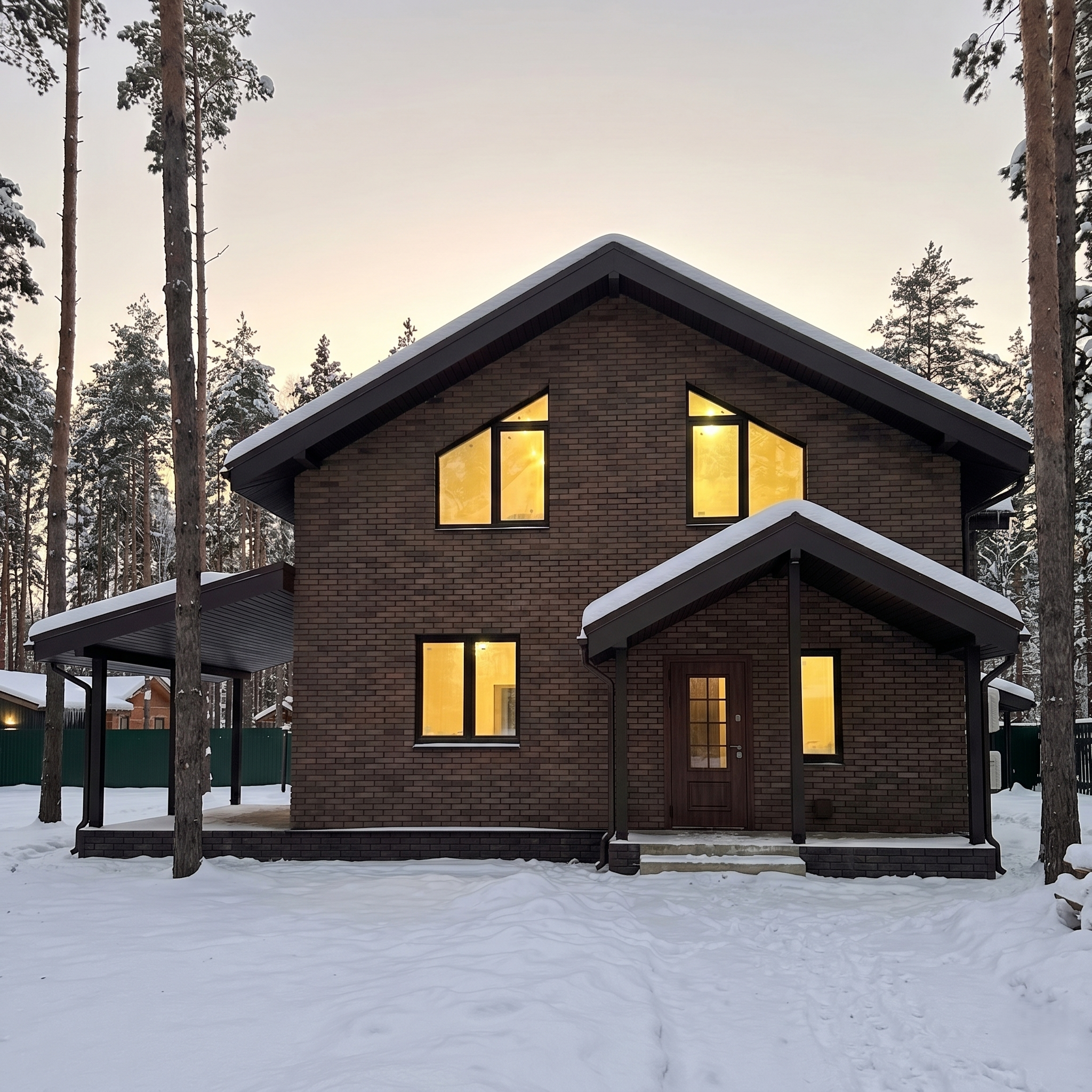 Дом из бревна 60 м2